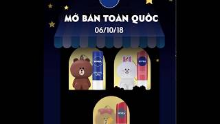 💋 MÔI MỀM TƯƠI TẮN CÙNG NIVEA & LINE FRIENDS 💋