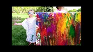 Water Balloon Painting -ABSTRACT Fluid Painting Technique - HOW TO