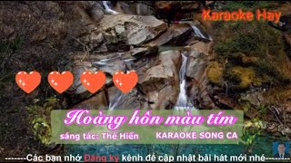 Karaoke Hoàng Hôn Màu Tím| Song Ca