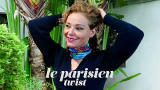 How to tie a scarf - le parisien twist #scarf #howto