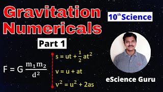 Gravitation || Class 10 SSC | Numerical (Part 1) || Maharashtra state board