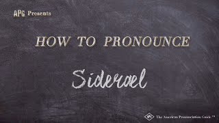 How to Pronounce Sideræl (Elon Musk’s Daughter!)