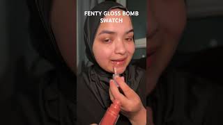 FENTY GLOSS BOMB SWATCH #shortsfeed #subscribe #shortsvideo