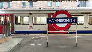 Full Journey on The Circle Line ￼From Hammersmith To Edgware Road Via Paddington ￼S7 Stock Whistle