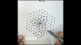 11*6 dots easy beautiful simple Diwali rangoli designs 🪔🌺🍀🌷 అందమైన దీపావళి ముగ్గులు