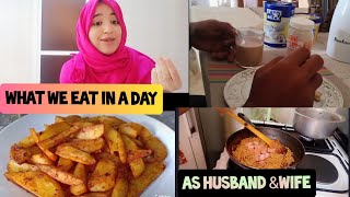 What we eat in a day as Husband and wife||vlogmas2020