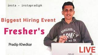 Discussion About Freshers Hiring Event | Live