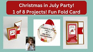 Trucking Along Fun Fold Card: Christmas in July Series 1 of 8 Projects