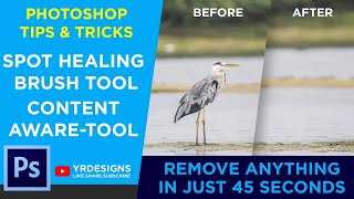 Photoshop Tips & Tricks Ep#01: #spothealing & #contentawarefill tool