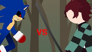 sonic.exe vs demon slayer (kinda)