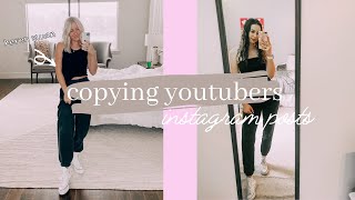 I COPIED YOUTUBERS' INSTAGRAM PHOTOS