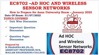 Anna University Offline Exams - EC 8702 Adhoc & Wireless Sensor Networks