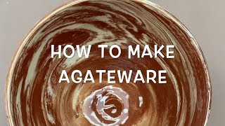 How to Make Agateware Pottery on the Wheel (Marbled Clay)