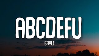 GAYLE - abcdefu (Lyrics)