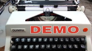 Olympia SM-9 De Luxe Typewriter, Cleaned/Serviced (reconditioned), Excellent Condition