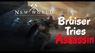 Bruiser Tries Assassin (Spear/Hatchet) - New World Assassin Series Days 1-2