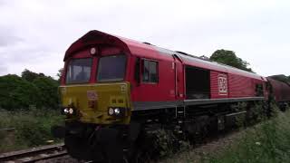 66165 on the 663M Swindon Stores to Toton  upsidings 31 August 2021