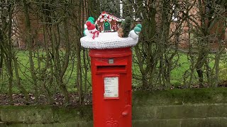 Knitted Hats For Postboxes #royalmail #postboxes