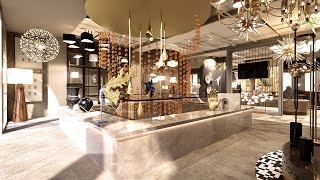 Lighting showroom: Interior design