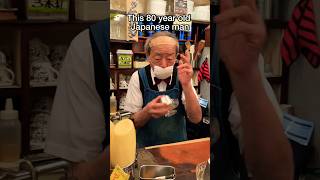 THIS 80 YEAR OLD JAPANESE man runs the BEST cafe in JAPAN! #japan #shorts