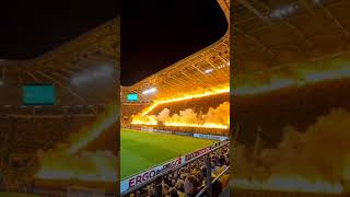 Starke Choreo von Dynamo im Dfb Pokal