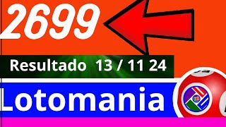 Lotomania 2699 - Resultado da Lotomania de Hoje Concurso 2699