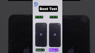 iPhone 12 vs iPhone 13 Bootup Test #shorts #asmr