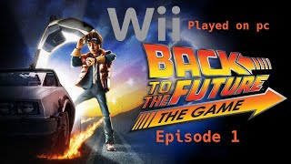 Back To The Future: The Game Episode 1 Wii played on pc