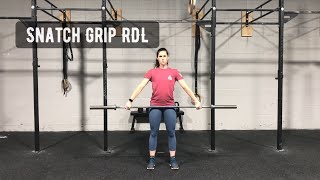 Snatch Grip Romanian Deadlift (RDL)