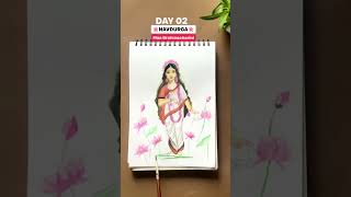 NAVDURGA🌸 Maa Brahmacharini🌸 Painting