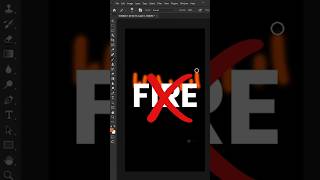 How to Create a Dynamic Fire Text Effect in Photoshop #shorts