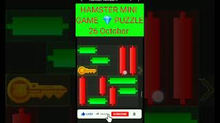 26 October daily Key Game Today Hamster Kombat | hamsterkombatmini game @CryptoTechSunil