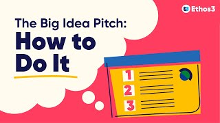 How to Structure a Big Idea Pitch | Public Speaking