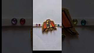 Rakhi making tutorial #chandrayanrakhi #handmaderakhi #ytshorts #diy #ytviral