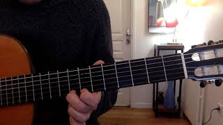 Canon de Pachelbel Guitare 2 (Solo) avec la guitare 1 (Accompagnement)