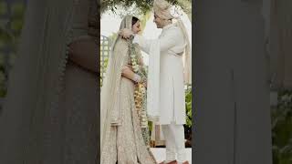 Parineeti Chopra and Raghavendra wedding looks #shorts #trending #foryou #husbandlove #marriagelook