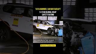 Tata Harrier & Safari Facelift  5 Star Global NCAP Safety Rating #shorts #viral #trending #video