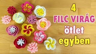 4 csodás filc virág ötlet 🌸 | Virágok | Manó kuckó