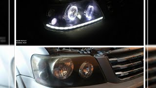 custom retrofit headlamp ford escape 2008  | projie plus drl ford escape