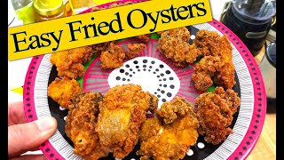 simple crispy deep fried oysters using $13 deep fryer