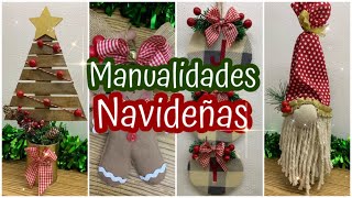 4 Ideas NAVIDEÑAS / DIY navideñas con reciclaje / Christmas decorations / decorações de Natal