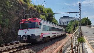 Renfe UT-446 entrando a Donostia - San Sebastián procedente de Brinkola y con destino Irún.