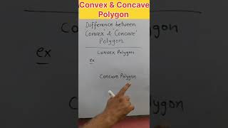 Difference between convex and concave polygon #shorts #trending #viralvideo