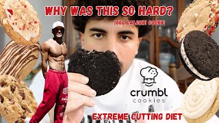 Fitting A FULL Crumbl Cookie Into My EXTREME Cutting Diet For 3 Days Straight