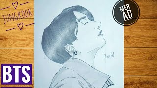 jungkook drawing// bts drawings// Drawing for beginners #bts #jungkook @fifa