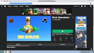 ROBLOX l New Uncopylocked Hat Rich Simulator