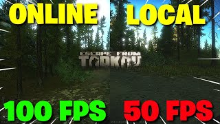 Escape From Tarkov PVE - BSG Need To Make This Setting OPTIONAL! Local V Online Raid FPS Comparison!