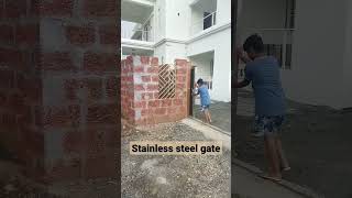 superb design for stainless steel gate #gate # stainless steel gate#shorts