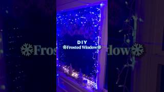 DIY FROSTED WINDOW ❄️🪟 The easiest Christmas decor! #christmasdiy #christmasdecor #christmasideas