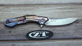 ZT0462 Custom Storm Anodized by Jeff Perkins of JD Cutlery.